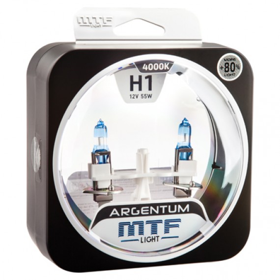Лампы галогенные MTF-Light Argentum +80% H1 4000K HA5076