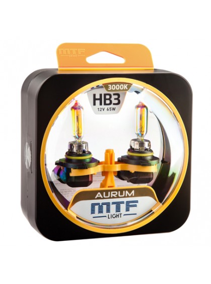 Лампы галогенные MTF-Light Aurum HB3 3000K HA3652