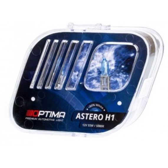 Галогенные лампы Optima Astero H1 5000K +80%