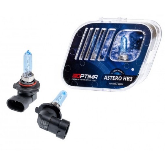 Галогенные лампы Optima Astero HB3 5000K +80%