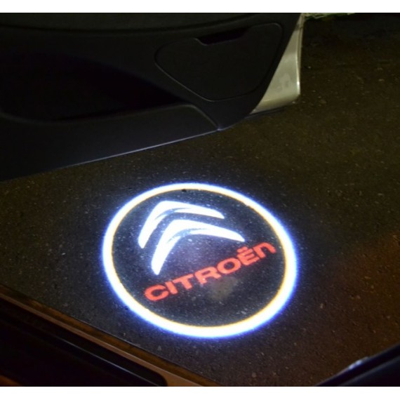 Подсветки дверей Optima с проекцией логотипа Citroen в штатное место